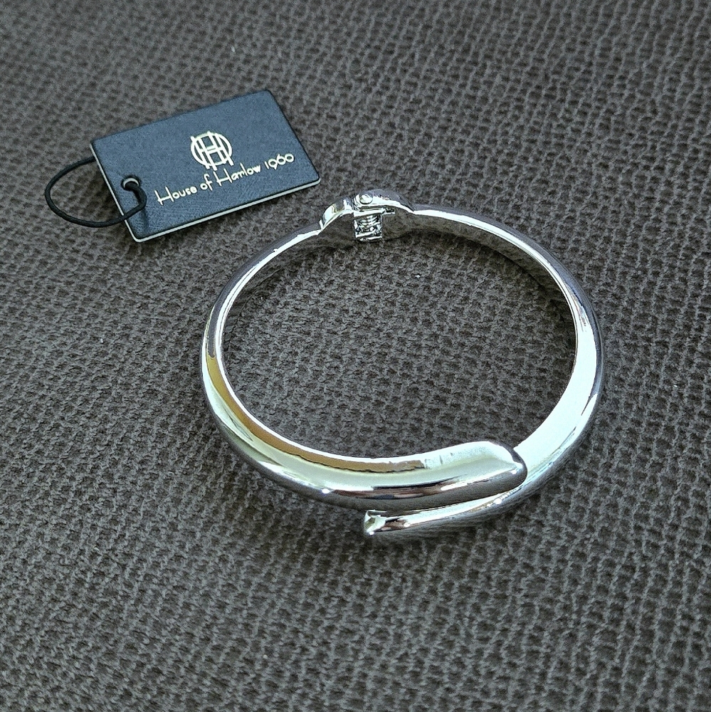 House🏠 of Harlow 1960 Silver🤍 Bypass Cuff Bracelet - NWT - Picture 14 of 16